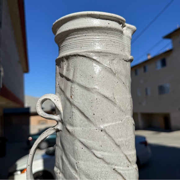 Vintage studio pottery ceramic decorative pitcher - Picture 8 of 8